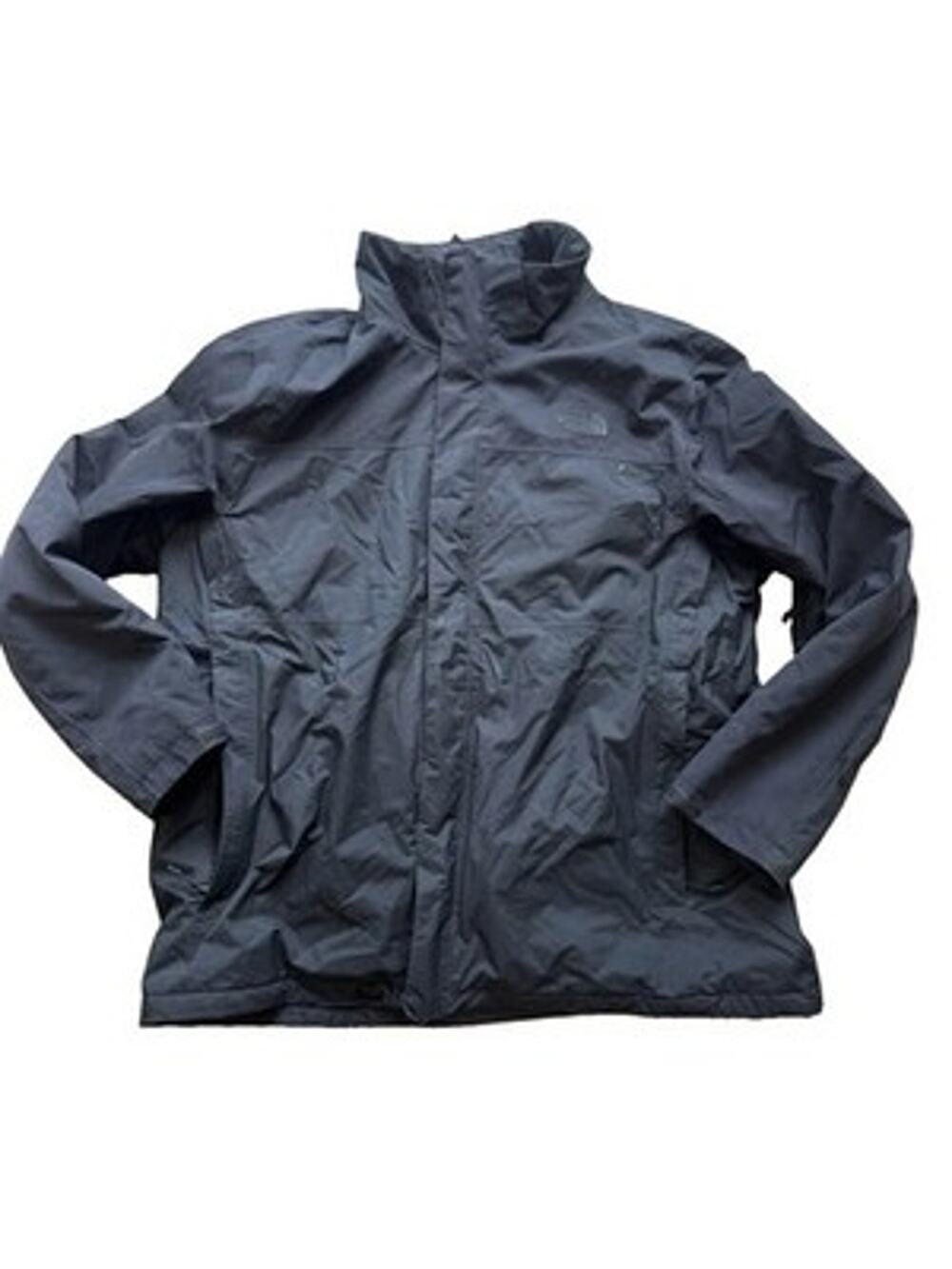 The North Face Men's XL HyVent Rain Jacket Black Mesh Lined Missing Hood